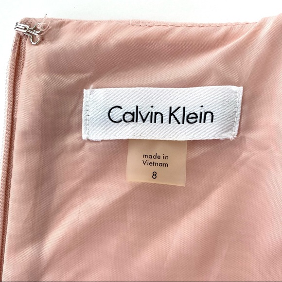 Calvin Klein fitted midi dress with ruffle - Picture 8 of 11